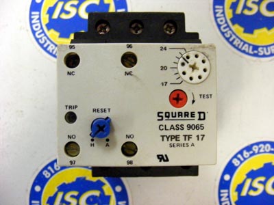 <B>Square D - </B>9065-TF17 Overload Relay Series A